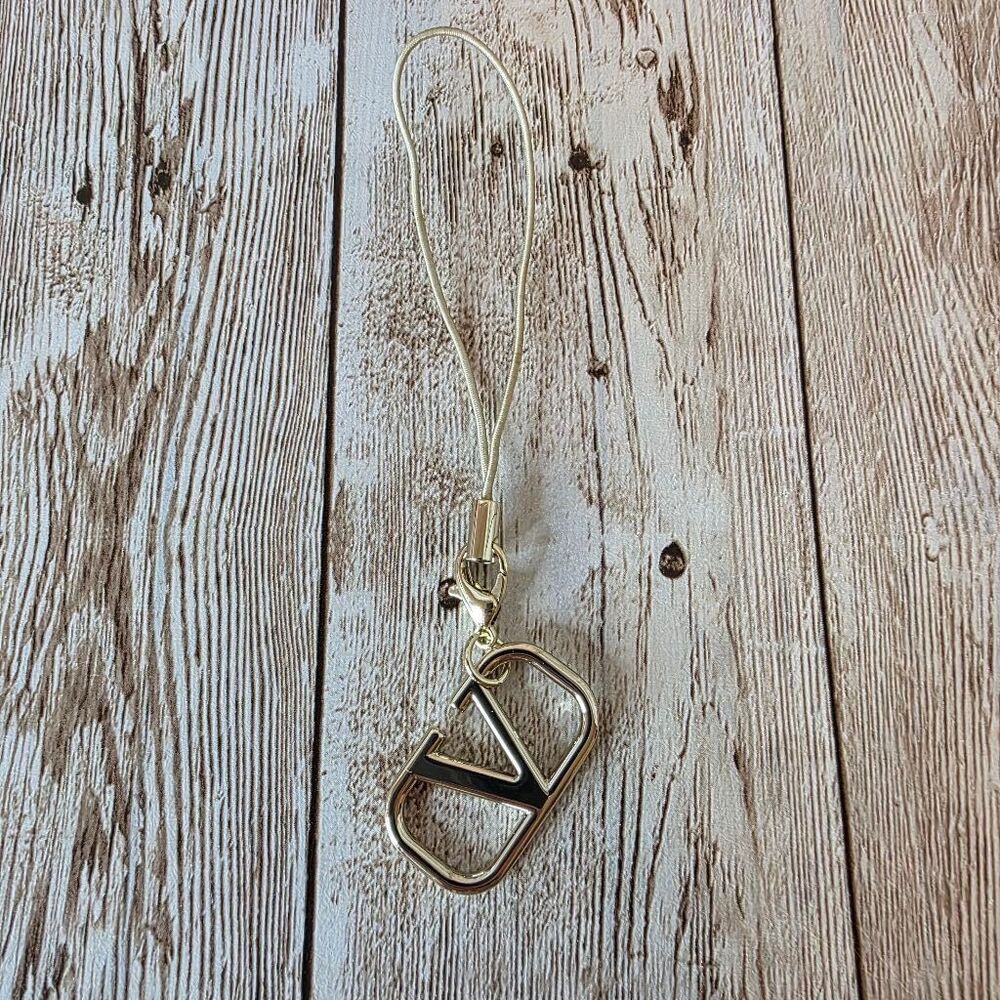 Valentino Charm, phone, keychain, Gold color NWOT